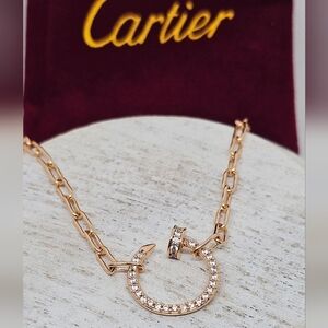 Nail Necklace (Jeweled) w/Dustbag